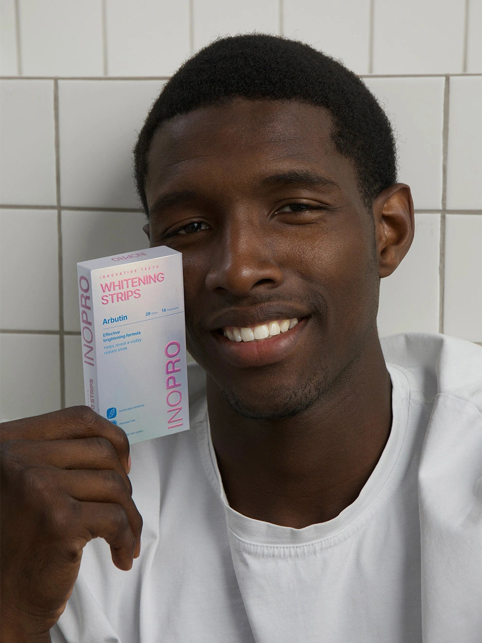 INOPRO Innovative Whitening Strips formula card